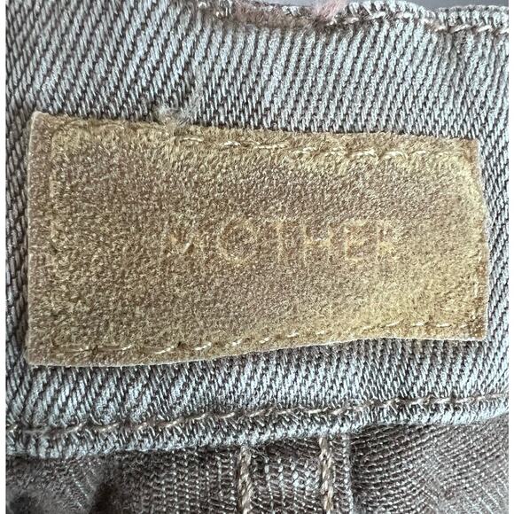 Mother The Looker Ankle Zip Skinny Jeans Olive Green/Gray Low Rise Women 27 - Picture 3 of 10